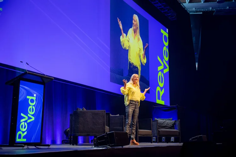 Revved summit stage